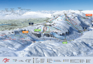 Monts Jura resort piste map