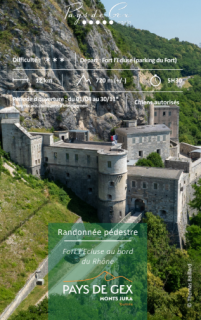 Hiking - Fort l'Écluse, on the banks of the Rhône