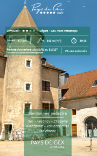 Hiking - Gex - Vesancy - Chapelle Riantmont - Variation with dogs