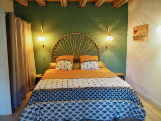 La chambre africaine - Lit double