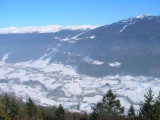 La vallée de la Valserine en hiver