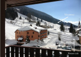 vue du balcon en hiver