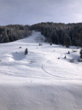 Vue sur les pistes du balcon