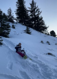 Randonnée et descente en luge à Menthières