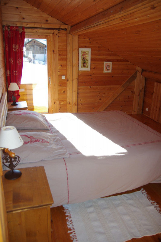 Chalet Courte Planche - Chambre étage avec balcon