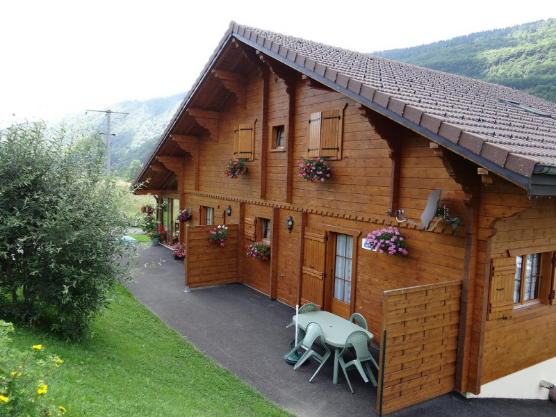 Vue sur l'appartement du chalet