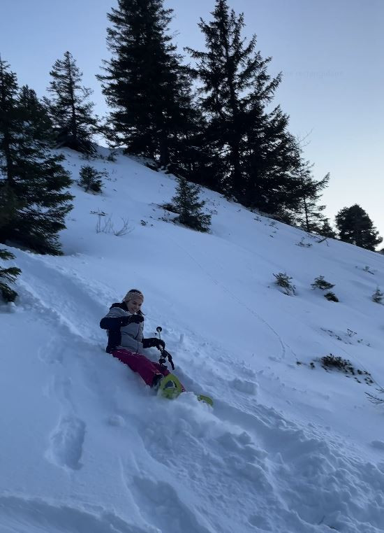 Randonnée et descente en luge à Menthières Randonnée et descente en luge à Menthières