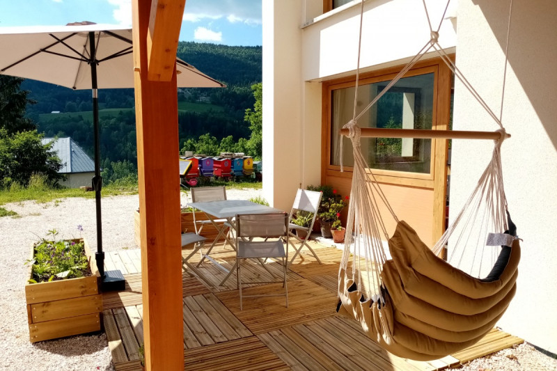 Gîte La Pierre à Sel, Vue de la terrasse