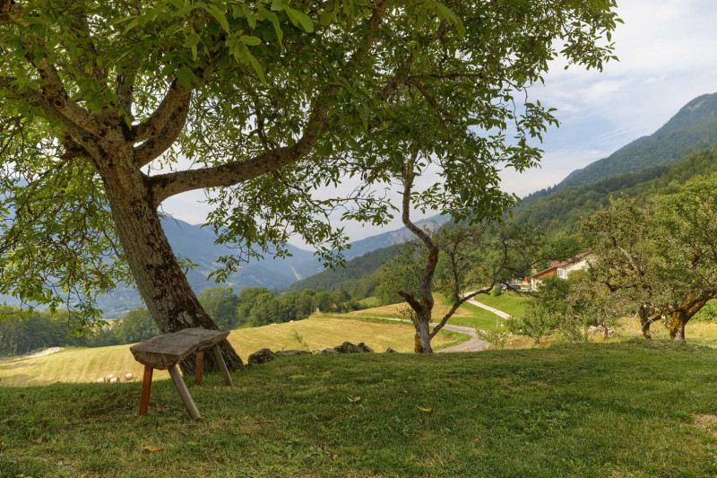 exterieur en arrivant au gîte